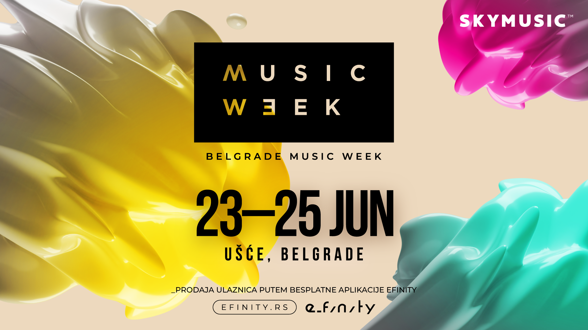 Belgrade Music Week from June 23 to 25 in Usce