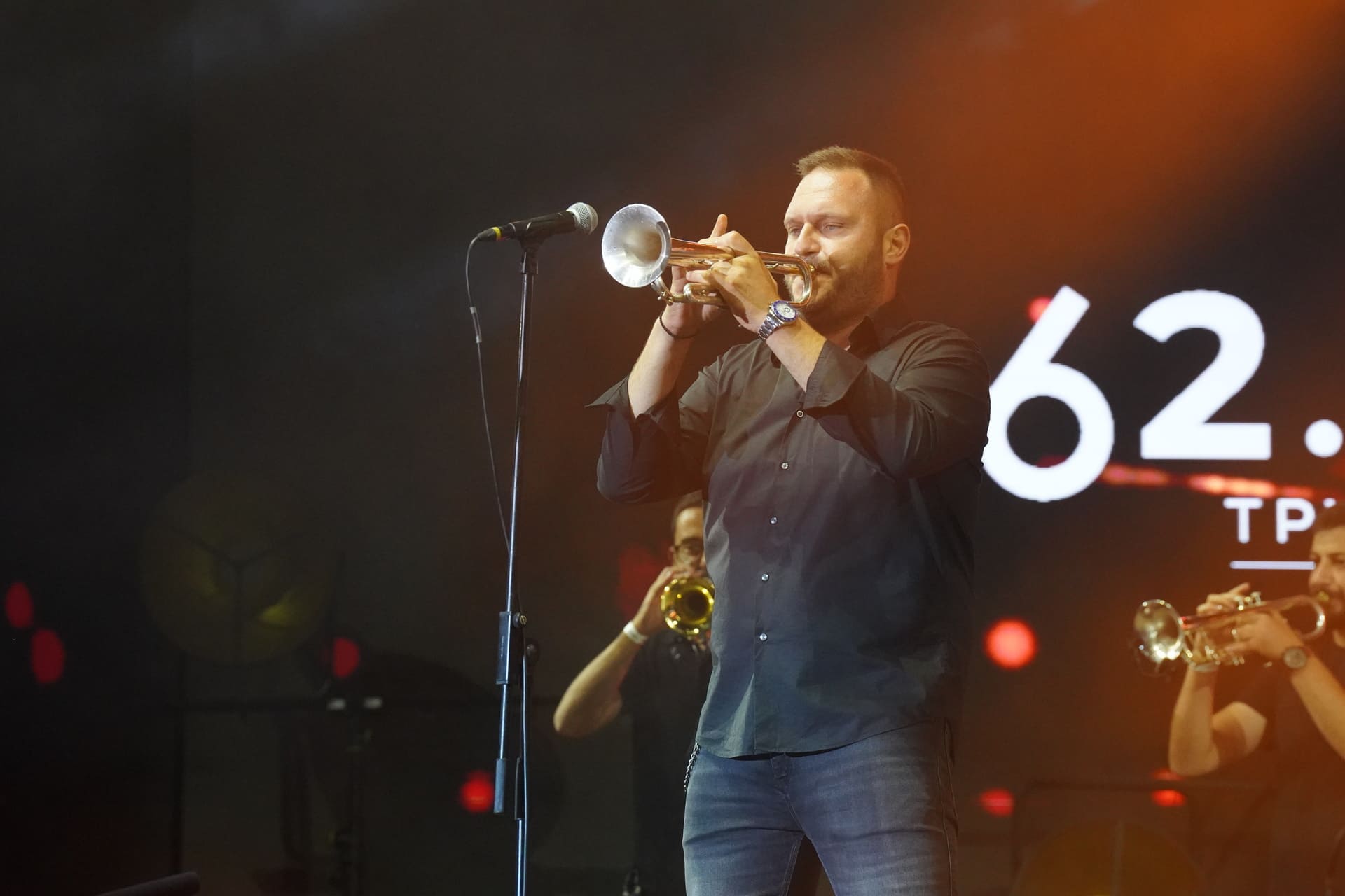 More than 120,000 guests on the first day of the first day of the Trumpeter Festival in Guca